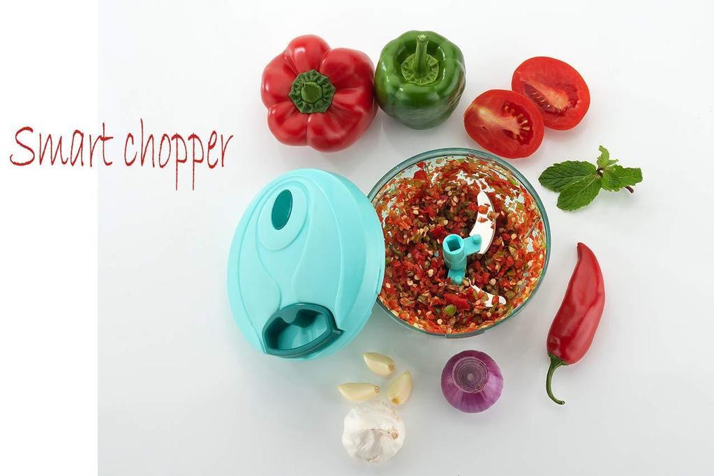 7008 Manual Stainless Steel Blades Compact Hand Held Vegetable Chopper/Slicer (Brown Package Box) (425 ml) - SkyShopy 7008 Manual Stainless Steel Blades Compact Hand Held Vegetable Chopper/Slicer (Brown Package Box) (425 ml) - SkyShopy